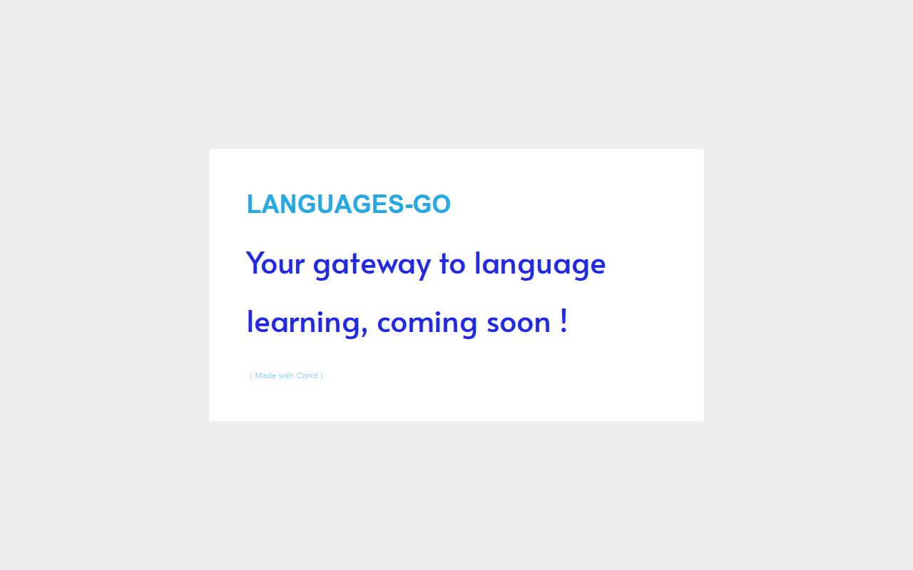 Languages-go